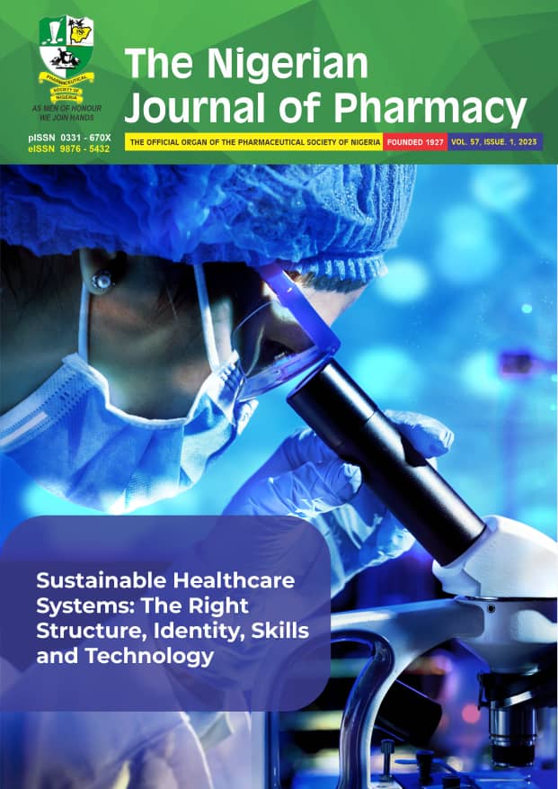 					View Vol. 57 No. 1 (2023): Nigerian Journal of Pharmacy
				